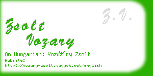 zsolt vozary business card